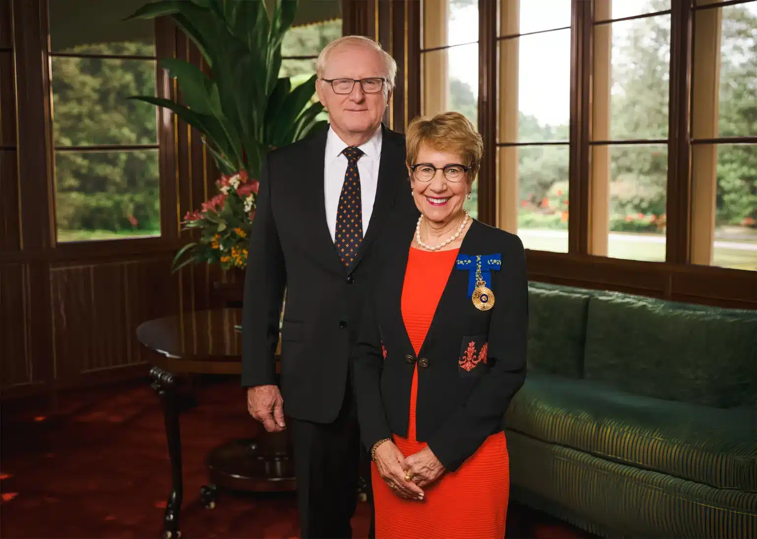Her Excellency The Honourable Margaret Beazley AC KC, Governor of New South Wales, and Mr Dennis Wilson,